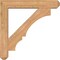 Ekena Millwork Balboa Craftsman Smooth Bracket w/ Offset Brace, Western Red Cedar, 7 1/2"W x 42"D x 42"H BKT0806X42X42BOA04SWR - alternate 3